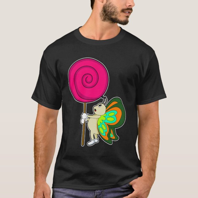Butterfly with Lollipop T-Shirt (Front)