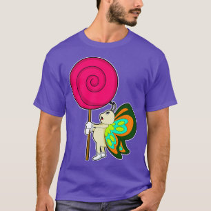 Butterfly With Lollipop  T-Shirt