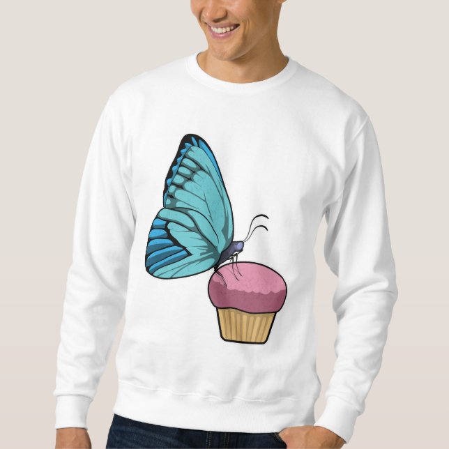 Butterfly with Muffin Sweatshirt (Front)