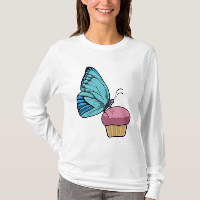 Butterfly with Muffin T-Shirt (Front)