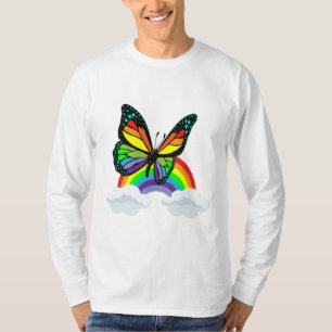 Butterfly with Rainbow T-Shirt