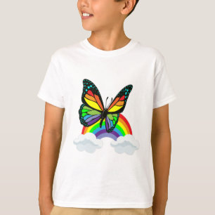 Butterfly with Rainbow T-Shirt