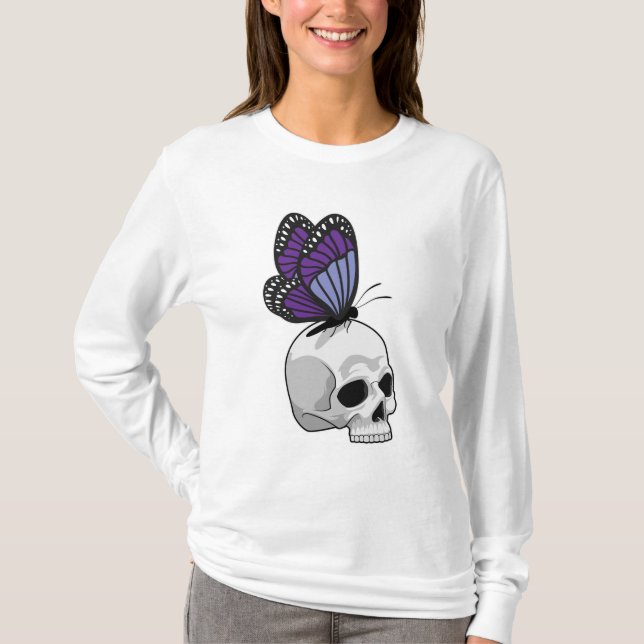 Butterfly with Skull T-Shirt (Front)