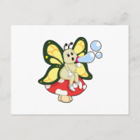 Butterfly with Soap bubbles
