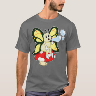 Butterfly With Soap Bubbles  T-Shirt