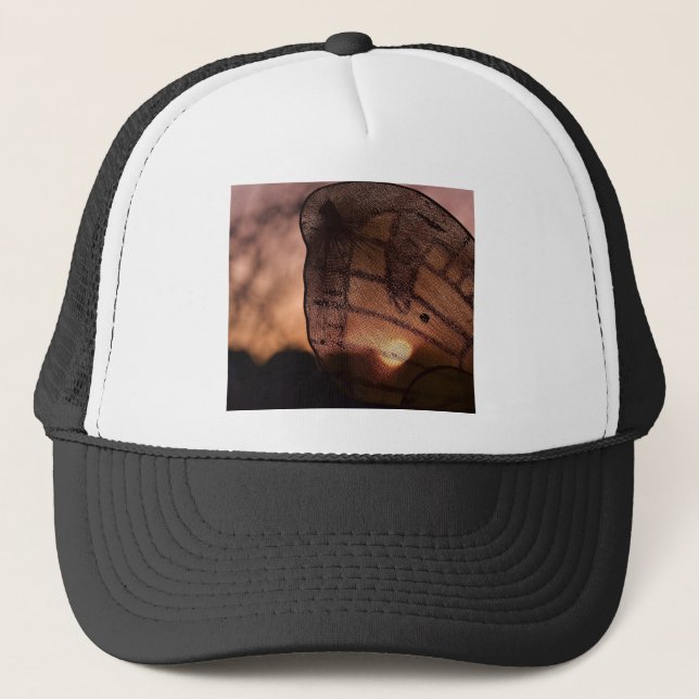 Butterfly with Sunset by Shirley Taylor Trucker Hat (Front)