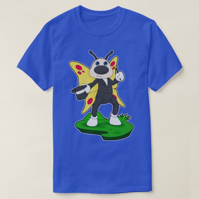 Butterfly Wizard Magic wand Cylinder T-Shirt (Design Front)