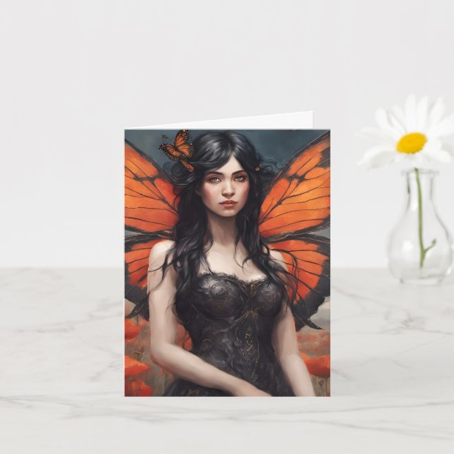 Butterfly Woman, All Occasions Card (Small Plant)