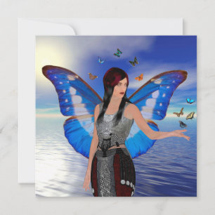 Butterfly Woman  Card