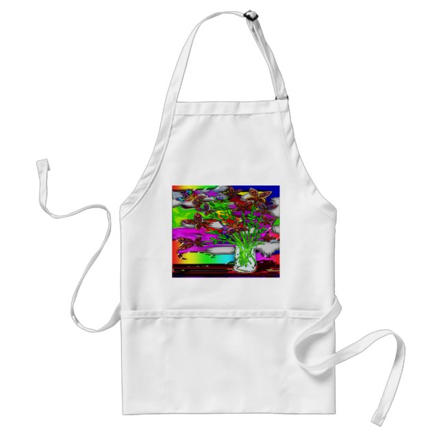 Butterfly Woman Floral Apron (Front)