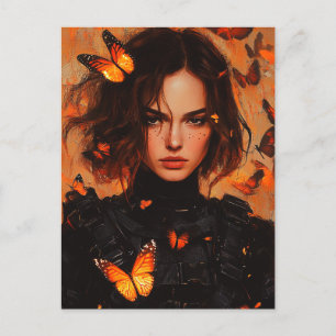 Butterfly Woman Postcard