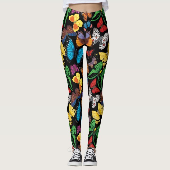 Butterfly World Dark Leggings (Front)