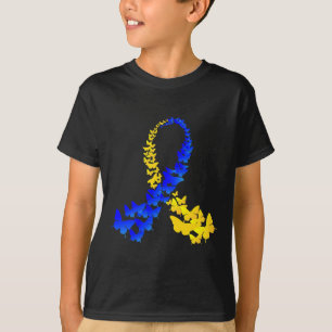 Butterfly World Down Syndrome Day Women Kids T-Shirt