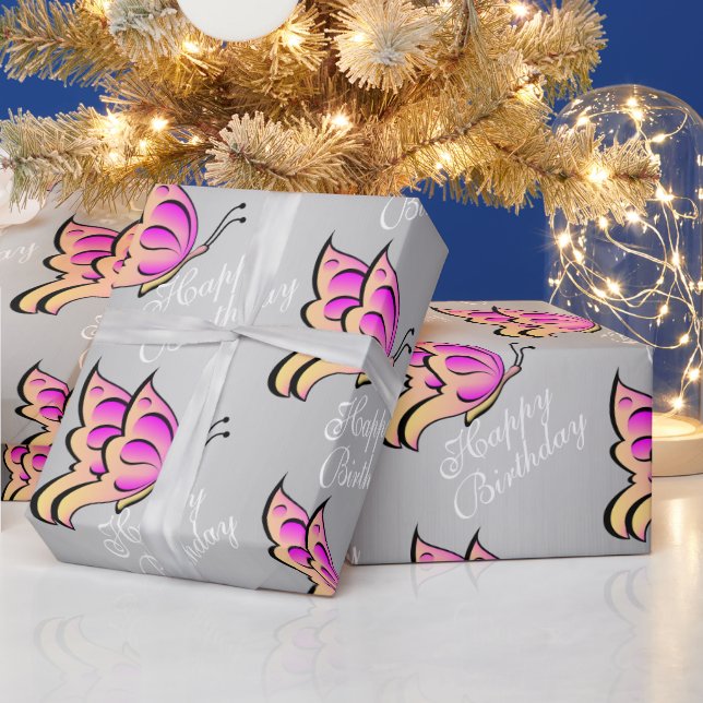 Butterfly Wrapping Paper (Holidays)