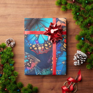 butterfly wrapping paper