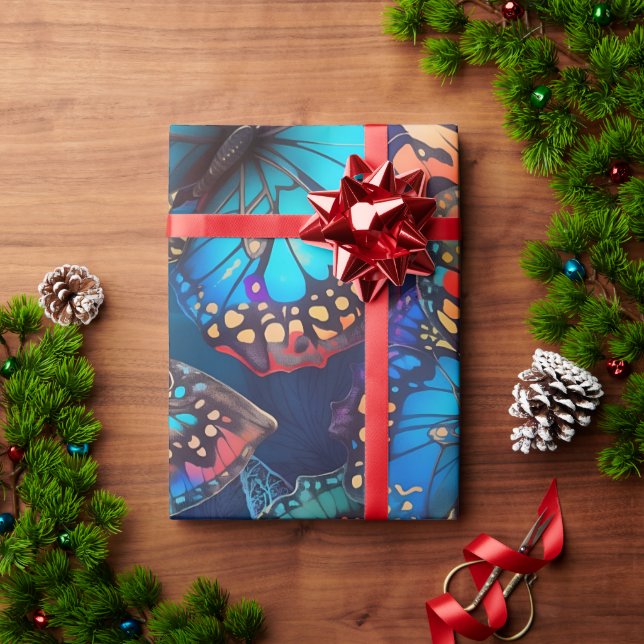 butterfly wrapping paper (Holiday Gift)