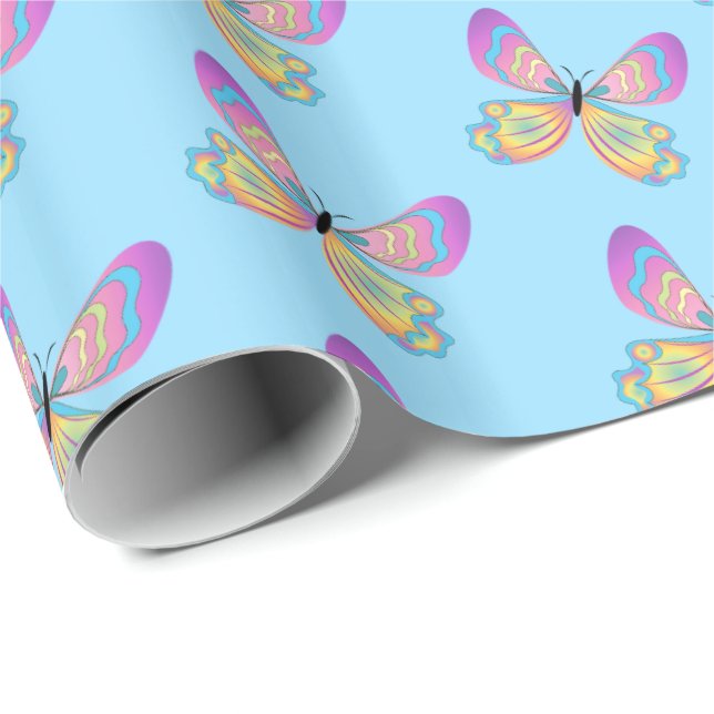 Butterfly Wrapping Paper (Roll Corner)