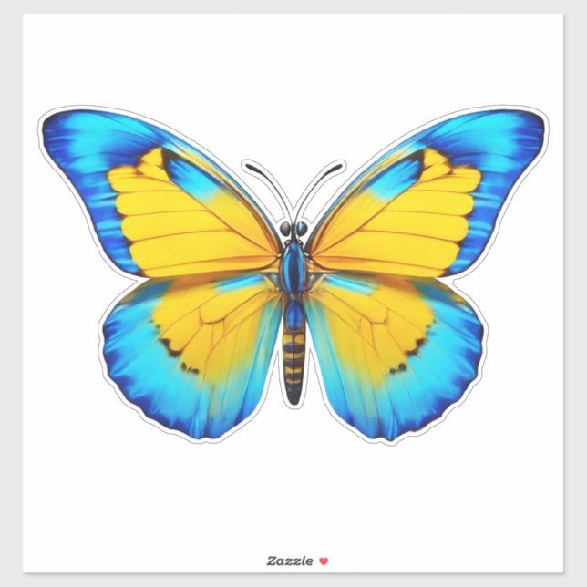 Butterfly Yellow-Blue (Sheet)