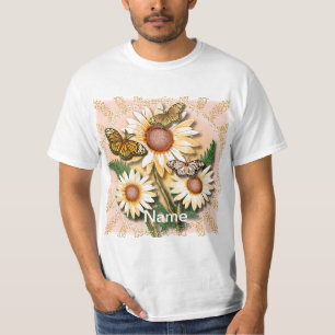 Butterfly Yellow Daisies  T-Shirt