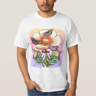 Butterfly yellow Poppy T-Shirt