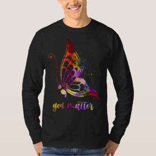 Butterfly You Matter LGBT Suicide Prevention Aware T-Shirt
