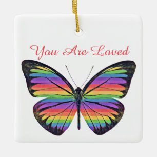 Butterfly Your Are Loved Ornament