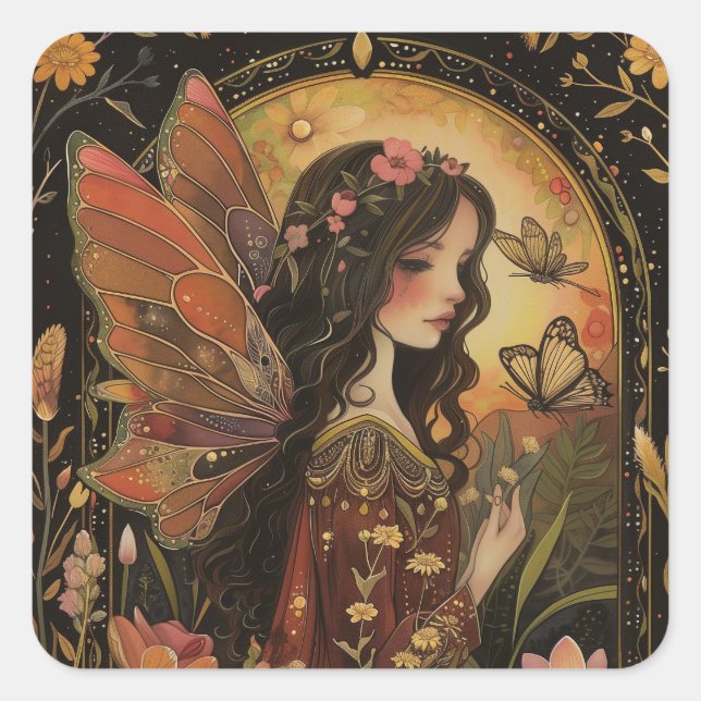 ButterflyFairy Decoupage Scrapbook Journal Sticker (Front)