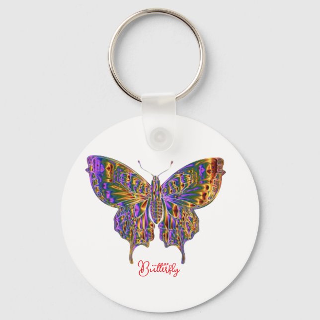 ButterflyKeychain Key Ring (Front)