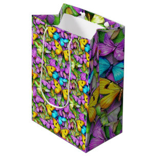 Butterfly's Colorful Medium Gift Bag
