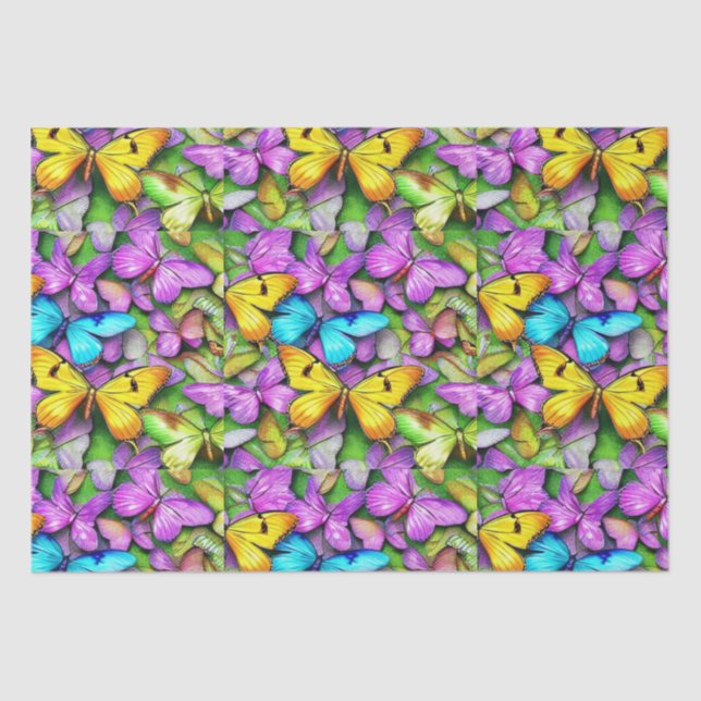 Butterfly's Colorful Tissue Paper (Front)