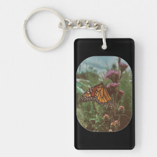 butterflys orange  key ring