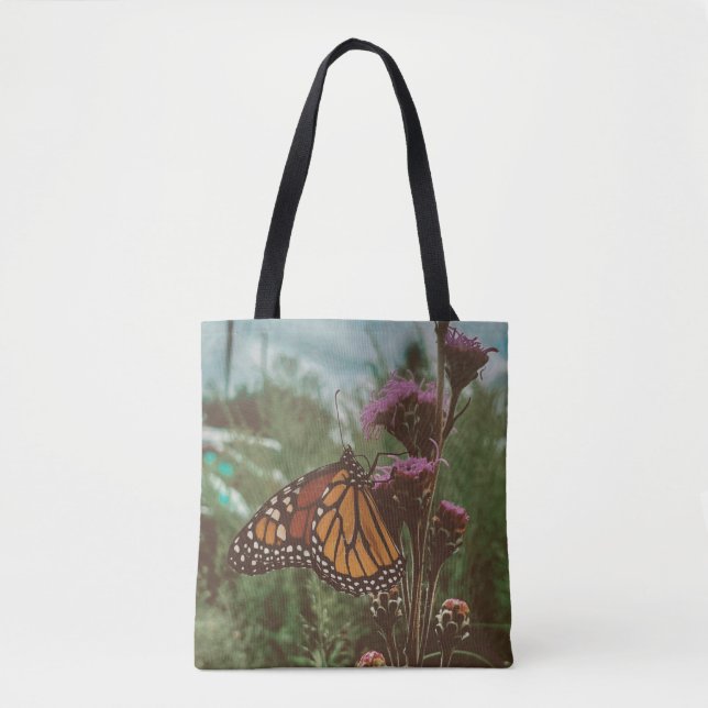 butterflys orange  tote bag (Front)