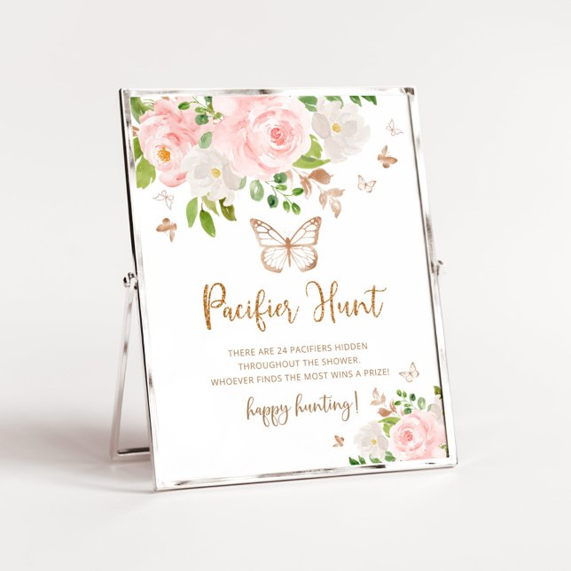 Butterly blush gold Pacifier hunt game Poster (Creator Uploaded)