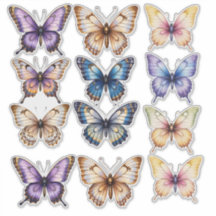 Butterly Journal Watercolor Scrapbook Stationary
