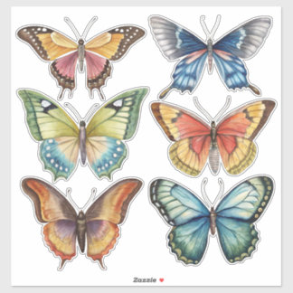Butterly Vintage Watercolor Scrapbook Stationary
