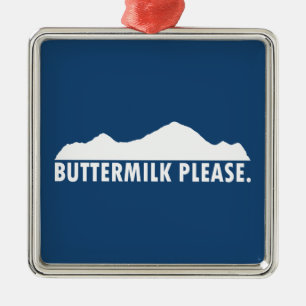 Buttermilk Colorado Please Metal Tree Decoration