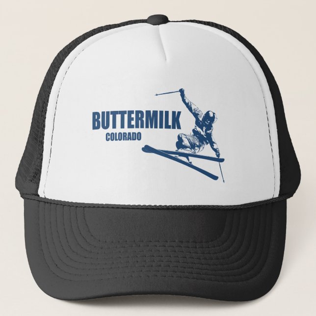 Buttermilk Colorado Skier Trucker Hat (Front)