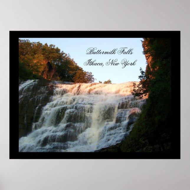 BUTTERMILK FALLS, ITHACA, NEW YORK poster (Front)