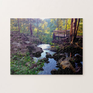Buttermilk Falls New Jersey. Jigsaw Puzzle