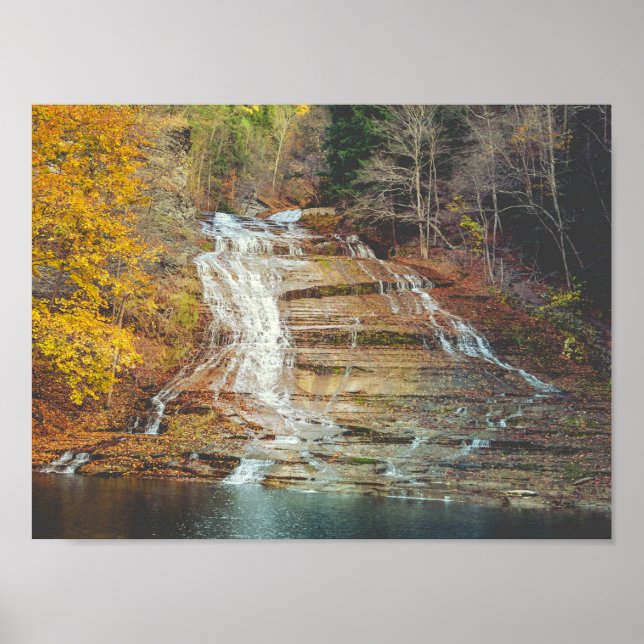 Buttermilk Falls Waterfalls Nature Poster (Front)