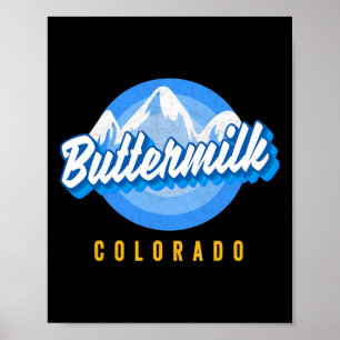 Buttermilk Snowboarding Co Ski Colorado Mountain S Poster