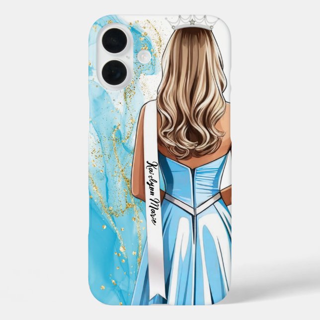 Butterscotch Pageant Portrait Custom Sash Case-Mate iPhone Case (Back)