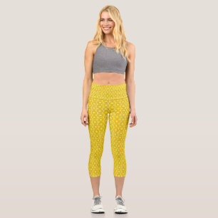 Butterscotch Retro Doughnuts Capri Leggings