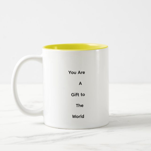 Butterscotch two-toned 11oz. mug (Left)