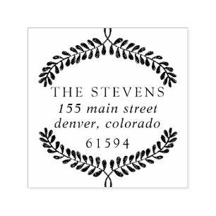 Butterum & Plum Return Address Self-inking Stamp