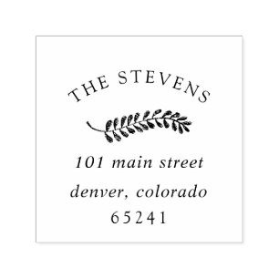 Butterum & Plum Self-inking Return Address Stamp