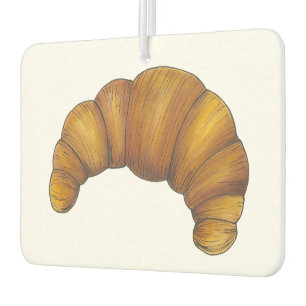 Buttery Croissant Crescent French Breakfast Pastry Car Air Freshener