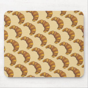 Buttery Flaky Golden Croissant French Pastry Food Mouse Pad