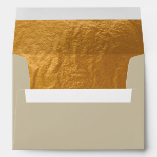 Buttery Gold Decorative lined Envelopes