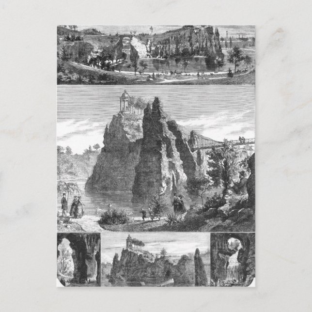 Buttes-Chaumont park, New Paris Postcard (Front)